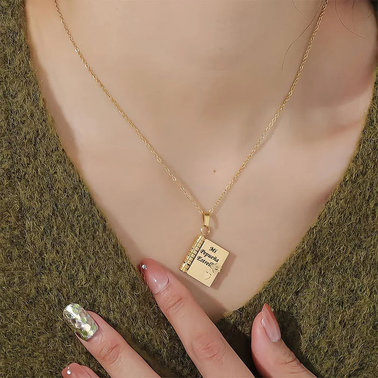 Mi Hija - Collar De Libro Mi Pequeña Estrella