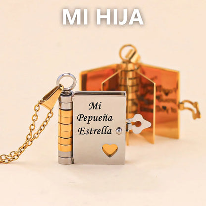Mi Hija - Collar De Libro Mi Pequeña Estrella
