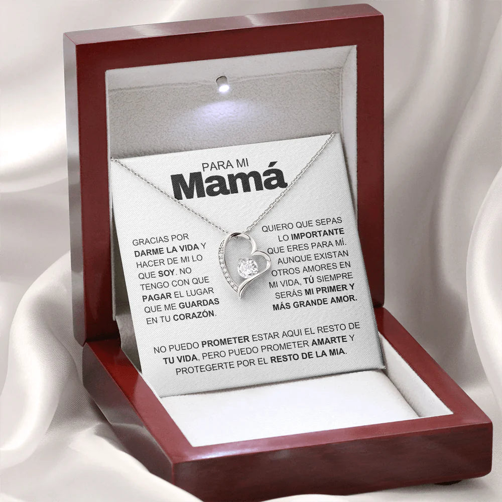 Collar "Para mi Mamá" Con su caja y dedicatoria