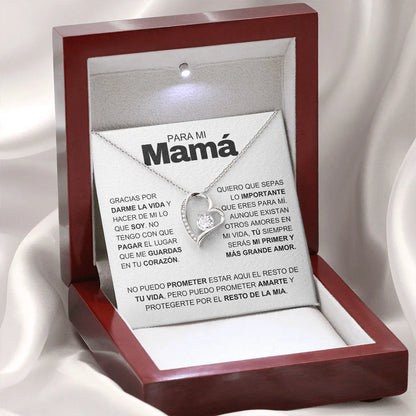 Collar "Para mi Mamá" Con su caja y dedicatoria