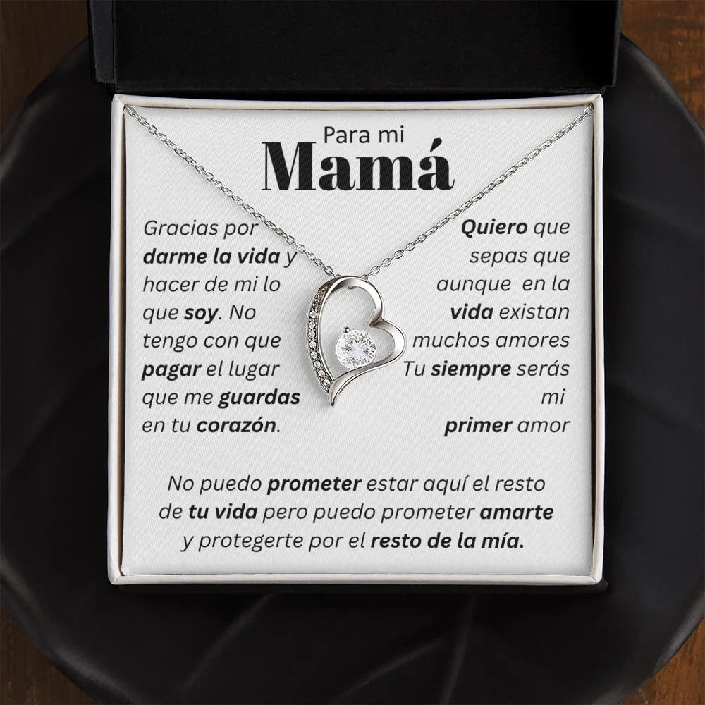 Collar "Para mi Mamá" Con su caja y dedicatoria