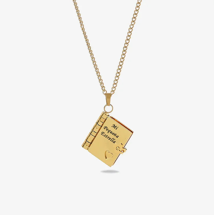 Mi Hija - Collar De Libro Mi Pequeña Estrella