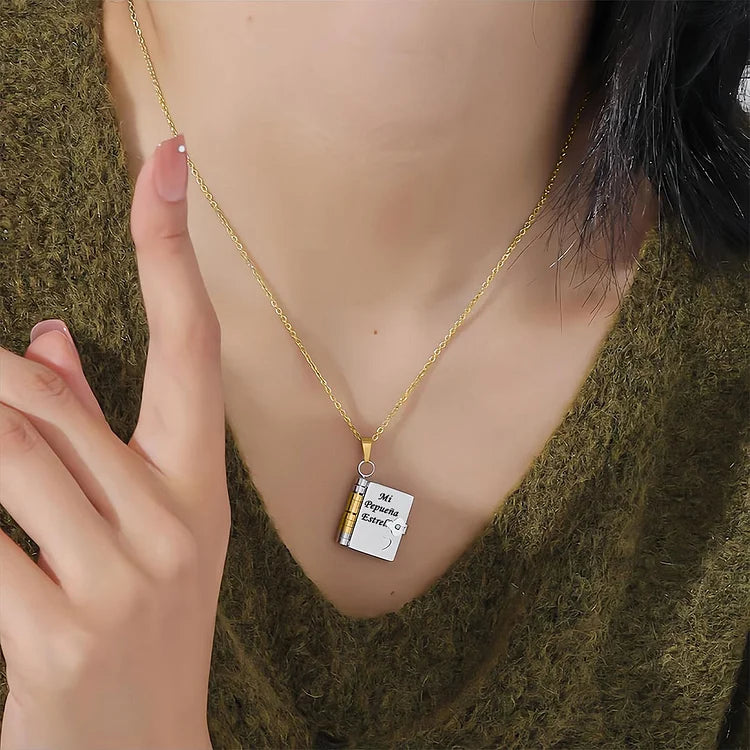 Mi Hija - Collar De Libro Mi Pequeña Estrella