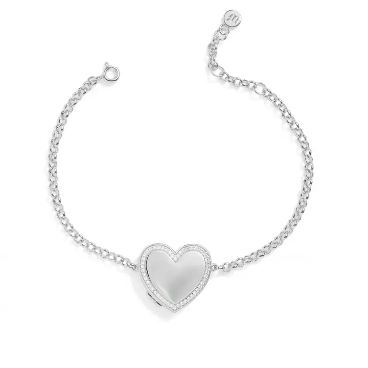Pulsera Medallón Corazón Personalizada