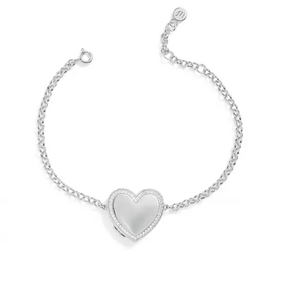 Pulsera Medallón Corazón Personalizada