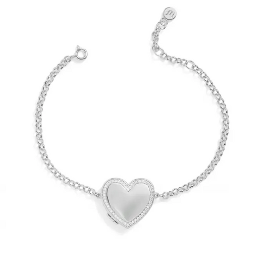 Pulsera Medallón Corazón Personalizada