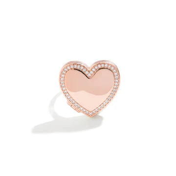 Anillo Medallón Corazón Personalizado