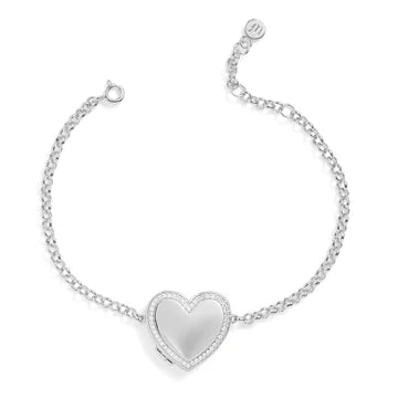 Pulsera Medallón Corazón Personalizada