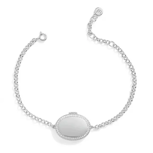 Pulsera Medallón Oval Personalizada
